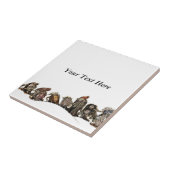 Keramische tegel tegeltje (Zijkant)