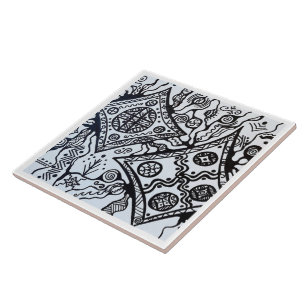 Keramische tegel tegeltje