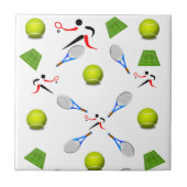 Keramische Tegel Tennis Tegeltje (Voorkant)