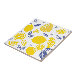 Keramische Tegel/Trivet-citroenen Keramische Tegel Tegeltje