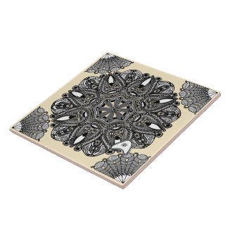 Keramische Tegels Beige A "The Touch Of Infinity" Tegeltje