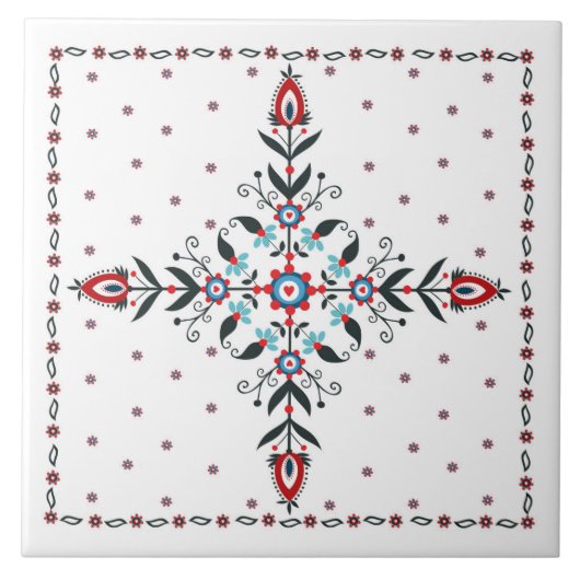 Keramische tegels met poolmolen tegeltje (Voorkant)