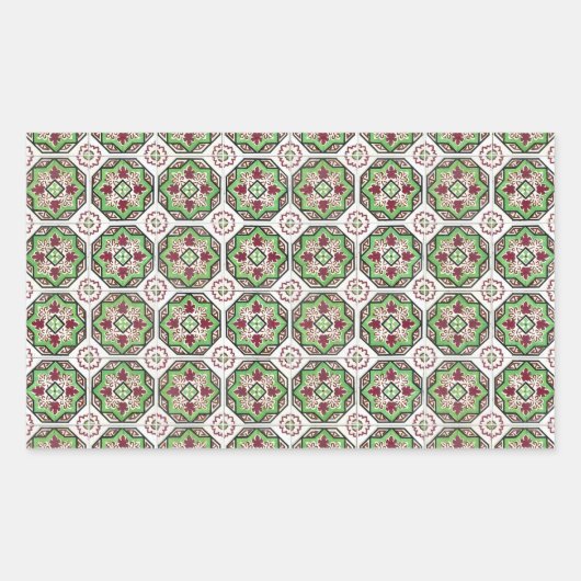 Keramische tegels rechthoekige sticker (Voorkant)