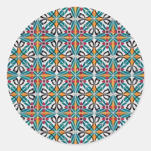 Keramische tegels ronde sticker (Voorkant)