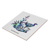 Keramische Tile Kiwiana Wall Art Tegeltje (Zijkant)