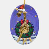 Keramische versiering met Giraffe keramische keram Keramisch Ornament (Voorkant)