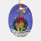 Keramische versiering met Giraffe keramische keram Keramisch Ornament (Achterkant)