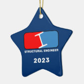 Keramische versiering van de Constructielengineer  Keramisch Ornament (Links)