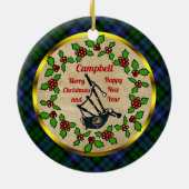 Keramische versiering voor Campbell Bagpipe Keramisch Ornament (Achterkant)