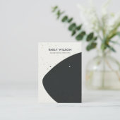 KERAMISCHE ZWART & WITTE GOLF STUD OORBEL DISPLAY VISITEKAARTJE (Staand voorkant)