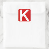 Keras: De Python Deep Learning bibliotheek Vierkante Sticker (Tas)