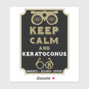 Keratoconus ondersteuning en bewustwording sticker