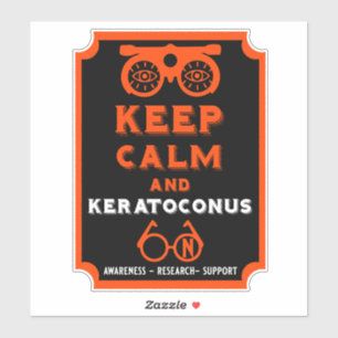 Keratoconus ondersteuning en bewustwording sticker