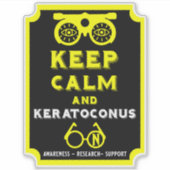Keratoconus ondersteuning en bewustwording sticker (Voorkant)