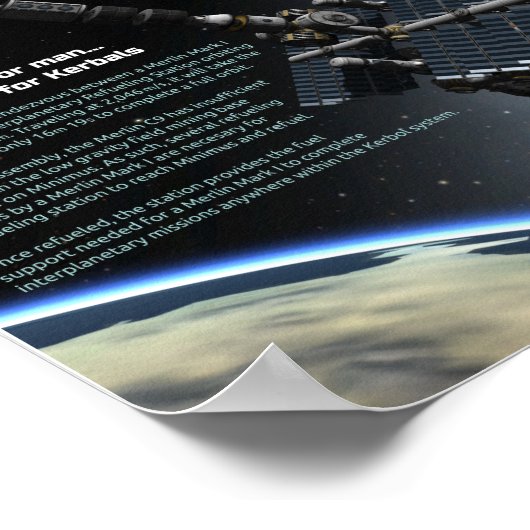 Kerbal Space Program Merlin Adventures Poster (Hoek)