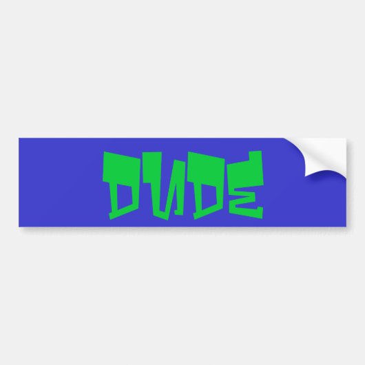 kerel bumpersticker (Voorkant)