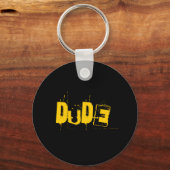 Kerel Cool Artwork Sleutelhanger (Voorkant)