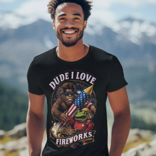 KEREL IK HOU VAN VUURWERK T-SHIRT