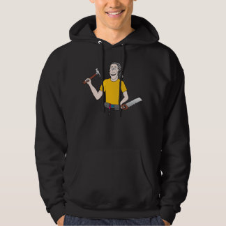 Kerel met een hamer-hoodie hoodie