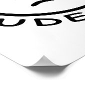 Kerel WTF Smilie Poster (Hoek)