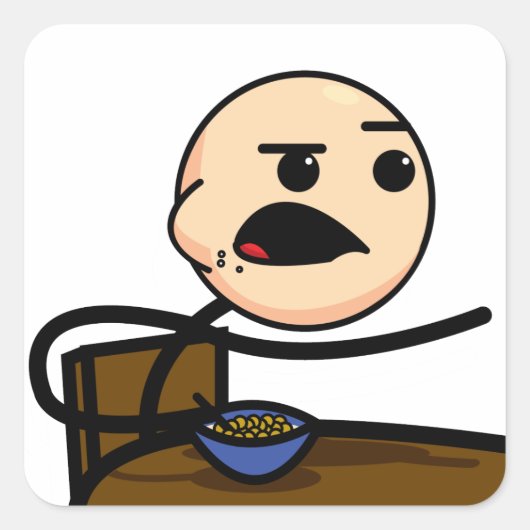 Kerelklever Vierkante Sticker (Voorkant)