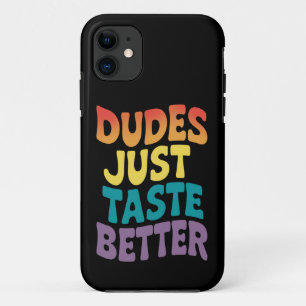 Kerels Smaken gewoon beter Gay Pride Vintage iPhone 11 Hoesje