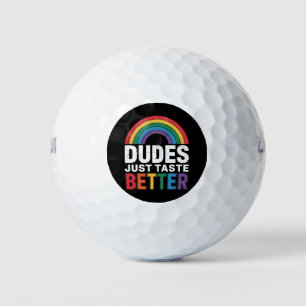 Kerels Smaken gewoon Beter Grappig Gay Pride LGBTQ Golfballen