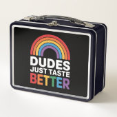 Kerels Smaken Gewoon Beter Grappig Gay Rainbow LGB (Voorkant)