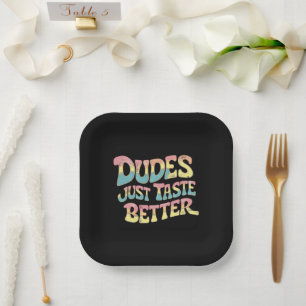 Kerels Smaken gewoon beter LGBT Gay Pride Maand Papieren Bordje