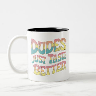 Kerels Smaken gewoon beter LGBT Gay Pride Maand Tweekleurige Koffiemok