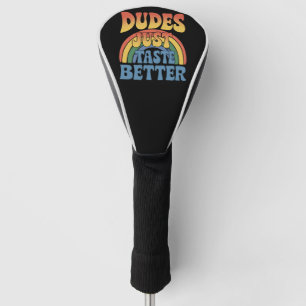Kerels Smaken gewoon beter Regenboog Gay Pride Vin Golfheadcover