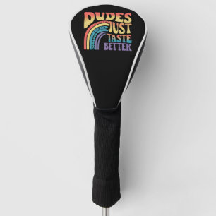 Kerels Smaken gewoon beter Regenboog Gay Pride Vin Golfheadcover