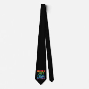 Kerels Smaken Simpelweg Beter Grappige Gay Pride L Stropdas