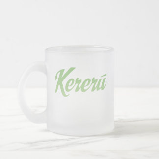 Kereru logo en vogel matglas koffiemok