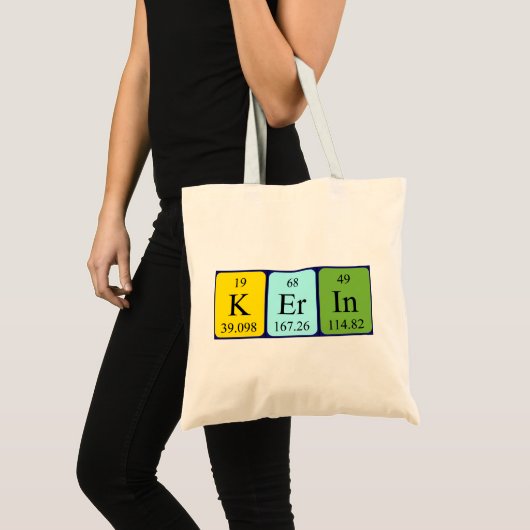 Kerin periodieke lijstnaam canvas tas (Voorkant (product))