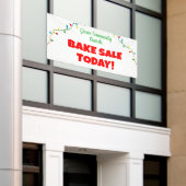 Kerk Bake Sale! Gepersonaliseerde Kerstmisbanner Spandoek (Buitenkant Gebouw)