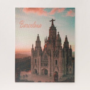 Kerk Barcelona Spanje Legpuzzel