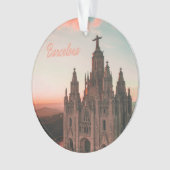 Kerk Barcelona Spanje Ornament (voorkant)