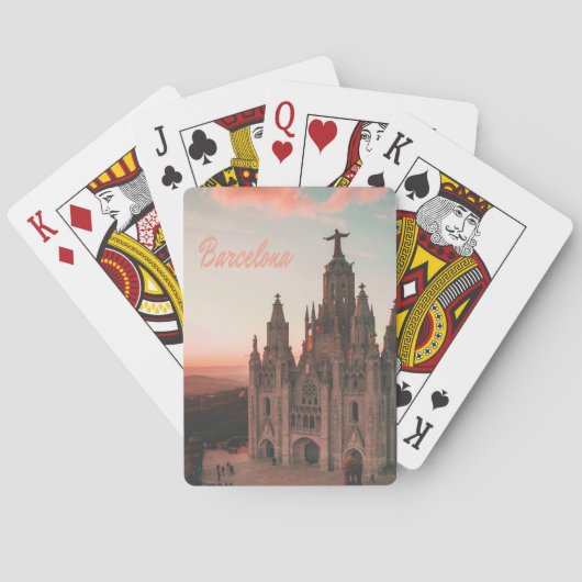 Kerk Barcelona Spanje Pokerkaarten (Achterkant)