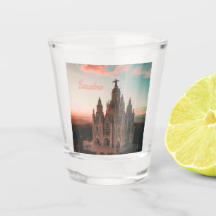 Kerk Barcelona Spanje Shot Glas