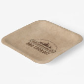 Kerk BBQ Potluck, gepersonaliseerde papieren Borde Papieren Bordje (Gebogen)
