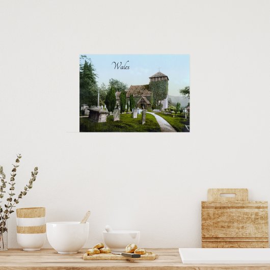 Kerk bij Monmouth (1900) Poster (Keuken)