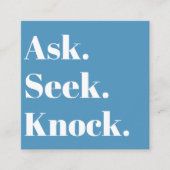 Kerk Business Professional Promotie Cross Vierkante Visitekaartje (Voorkant)