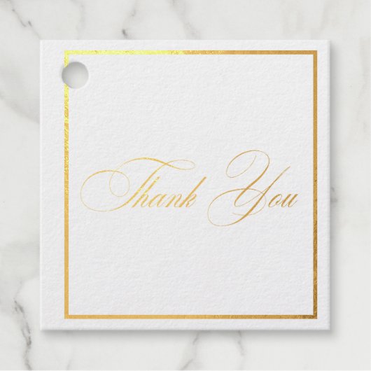 Kerk Calligraphy Bruiloft Bedankjes Labels (Voorkant)