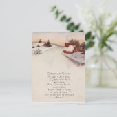 Kerk Christelijk Sneeuwwinter Briefkaart (Staand voorkant)