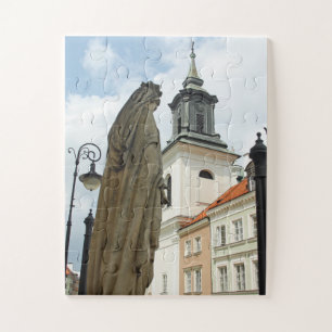 Kerk en standbeeld van Warschau, Polen 30-pc Legpuzzel