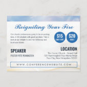 Kerk Evenement Conferentie Briefkaart (Achterkant)