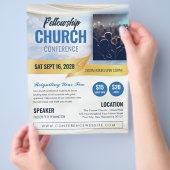 Kerk Event Conference Flyer Sjabloon (Hand)