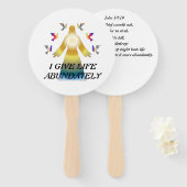 Kerk Fans Handwaaier (Voorkant en achterkant)