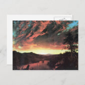 Kerk Frederic Edwin - Gedekt landschap in de kerk Briefkaart (Voorkant / Achterkant)